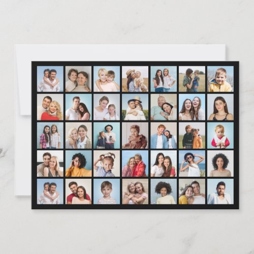 Create Your Own 35 Photo Collage Card