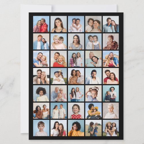 Create Your Own 35 Photo Collage Card