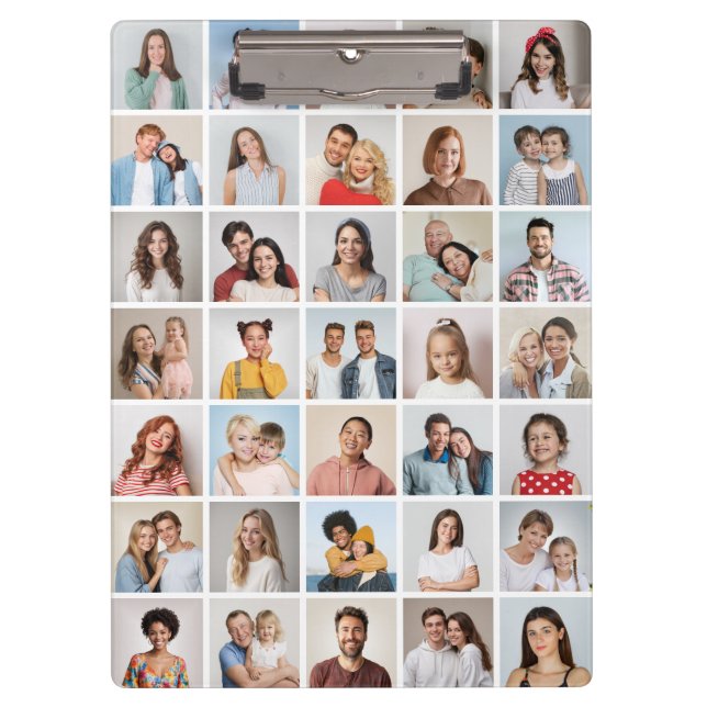 Create Your Own 35 Photo Collage Clipboard (Front)