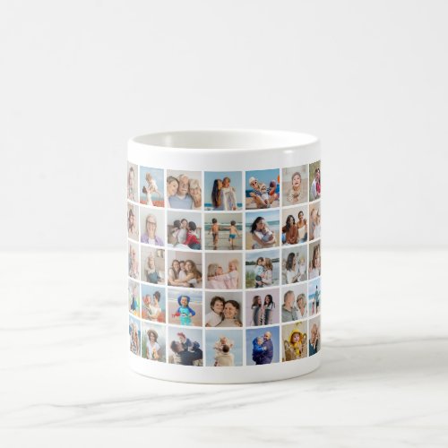 Create Your Own 35 Photo Collage Coffee Mug