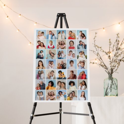 Create Your Own 35 Photo Collage Editable Color Foam Board