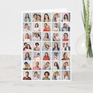 Create Your Own 35 Photo Collage Folded Card