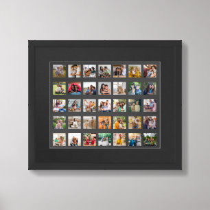 Create Your Own 35 Photo Collage Framed Art