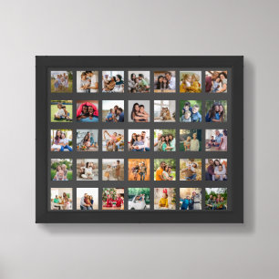 Create Your Own 35 Photo Collage Framed Art