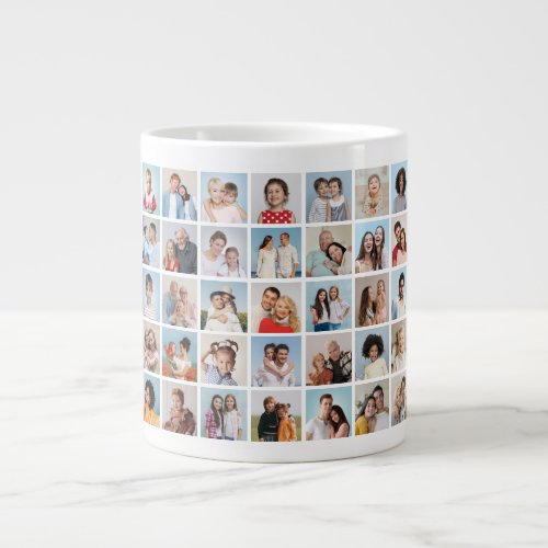 Create Your Own 35 Photo Collage Giant Coffee Mug