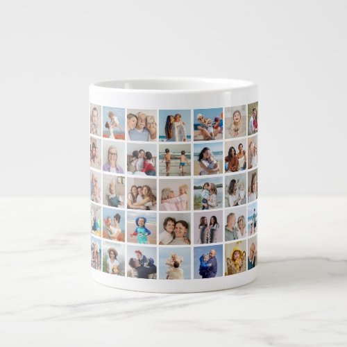 Create Your Own 35 Photo Collage Giant Coffee Mug
