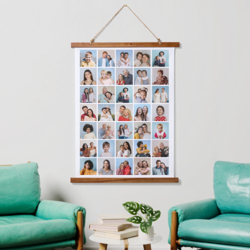 Create Your Own 35 Photo Collage Hanging Tapestry