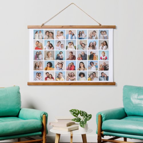 Create Your Own 35 Photo Collage Hanging Tapestry