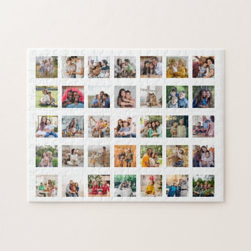 Create Your Own 35 Photo Collage Jigsaw Puzzle