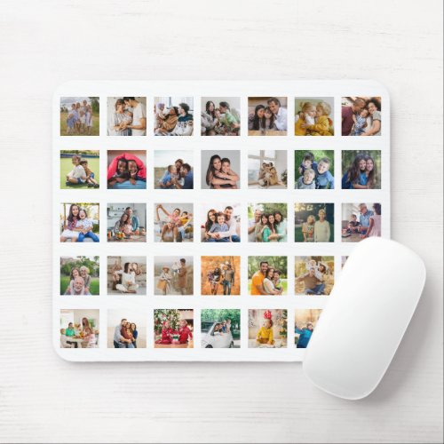 Create Your Own 35 Photo Collage Mouse Pad