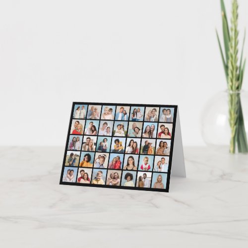 Create Your Own 35 Photo Collage Note Card