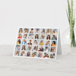 Create Your Own 35 Photo Collage Note Card