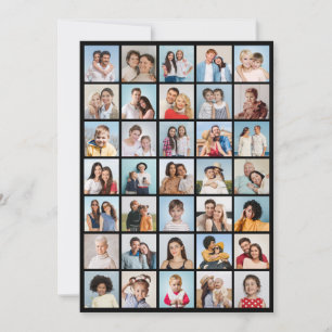 Create Your Own 35 Photo Collage Note Card