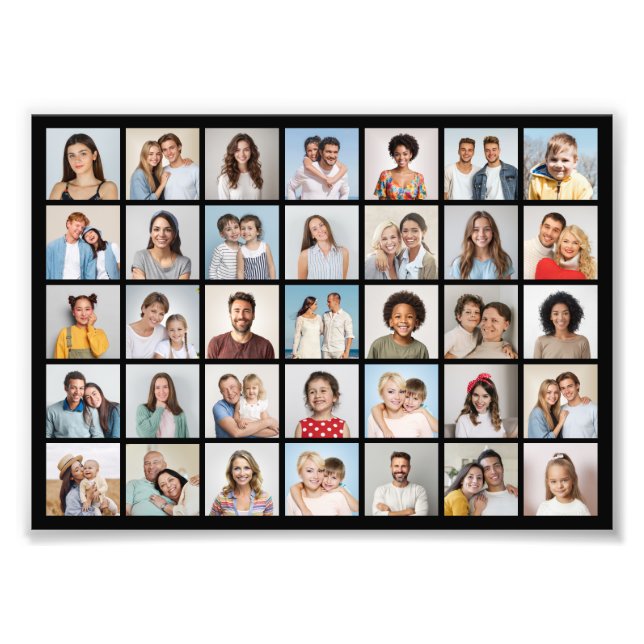 Create Your Own 35 Photo Collage Photo Enlargement Print (Front)