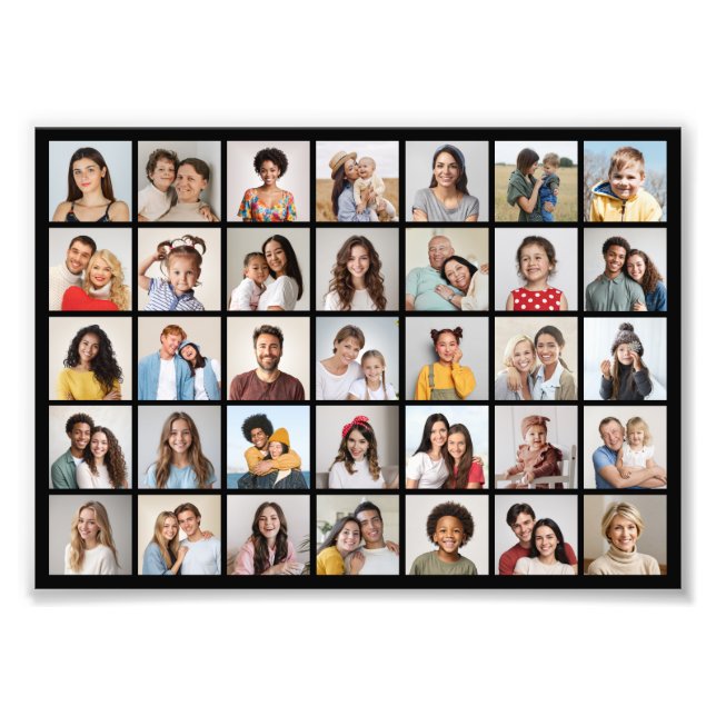 Create Your Own 35 Photo Collage Photo Enlargement Print (Front)