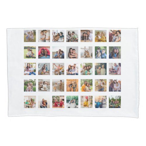 Create Your Own 35 Photo Collage Pillow Case