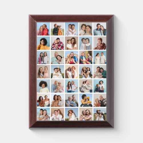 Create Your Own 35 Photo Collage Plaque