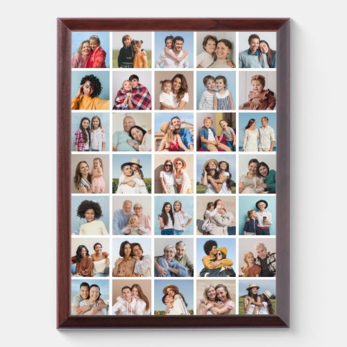 Create Your Own 35 Photo Collage Plaque