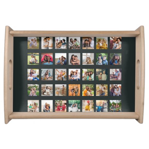 Create Your Own 35 Photo Collage Serving Tray