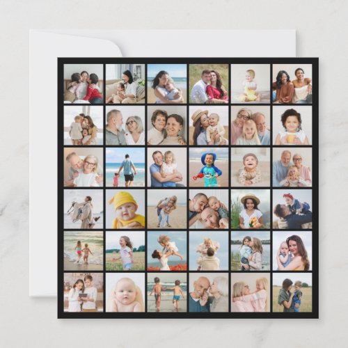 Create Your Own 36 Photo Collage Card