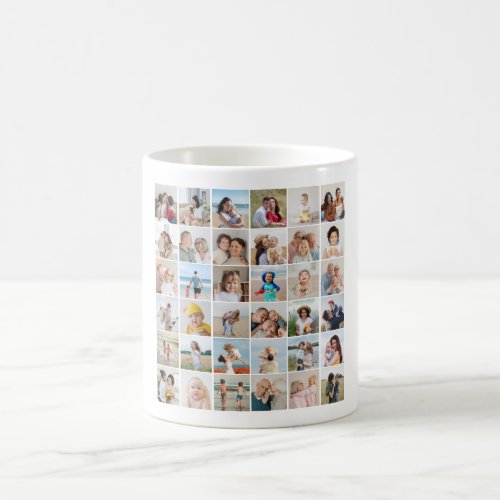 Create Your Own 36 Photo Collage Coffee Mug