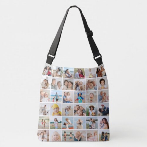 Create Your Own 36 Photo Collage Crossbody Bag