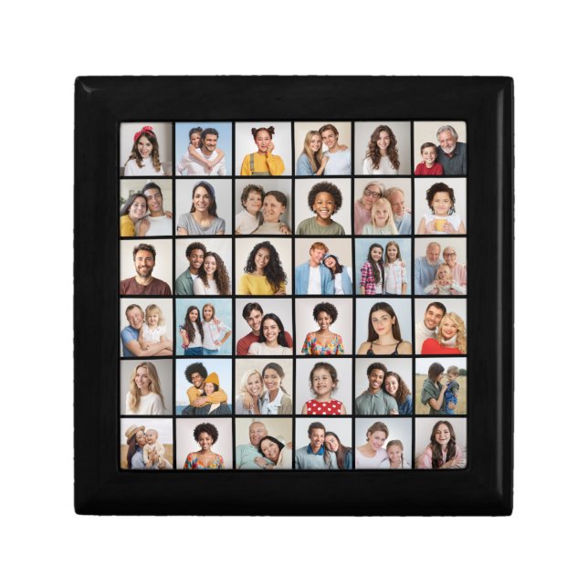 Create Your Own 36 Photo Collage Gift Box (Front)