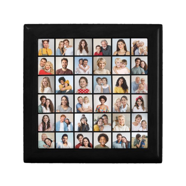 Create Your Own 36 Photo Collage Gift Box (Front)