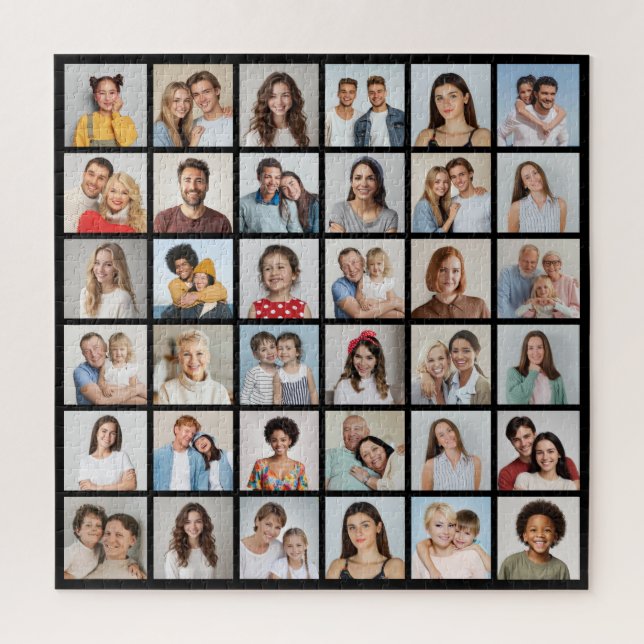 Create Your Own 36 Photo Collage Jigsaw Puzzle (Vertical)