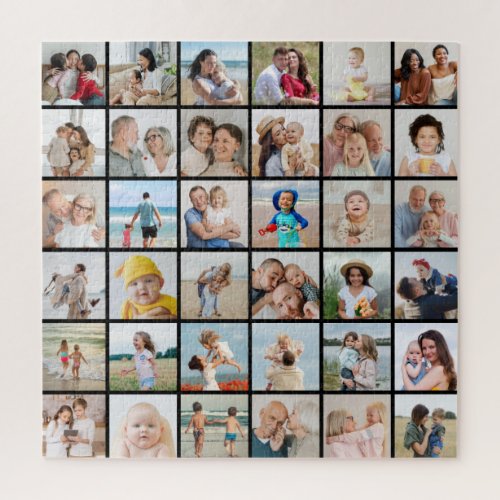 Create Your Own 36 Photo Collage Jigsaw Puzzle