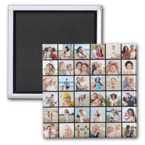 Create Your Own 36 Photo Collage Magnet