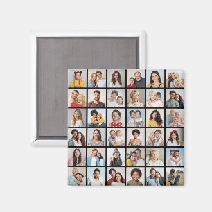 Create Your Own 36 Photo Collage Magnet