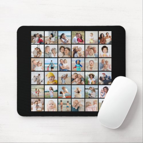 Create Your Own 36 Photo Collage Mouse Pad