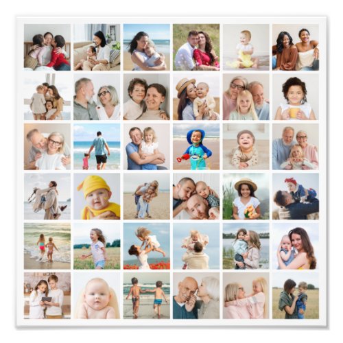 Create Your Own 36 Photo Collage Photo Enlargement