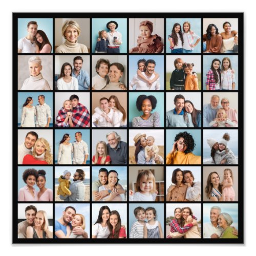 Create Your Own 36 Photo Collage Photo Enlargement