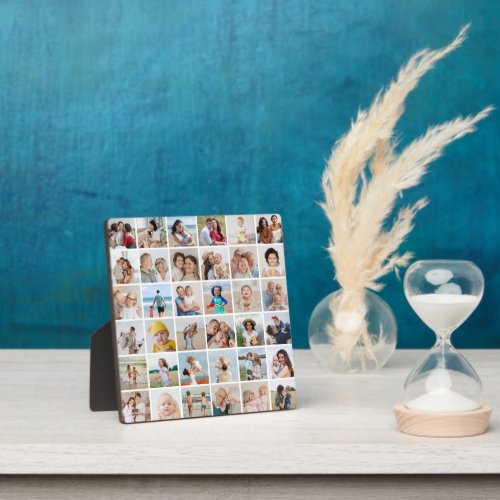 Create Your Own 36 Photo Collage Plaque