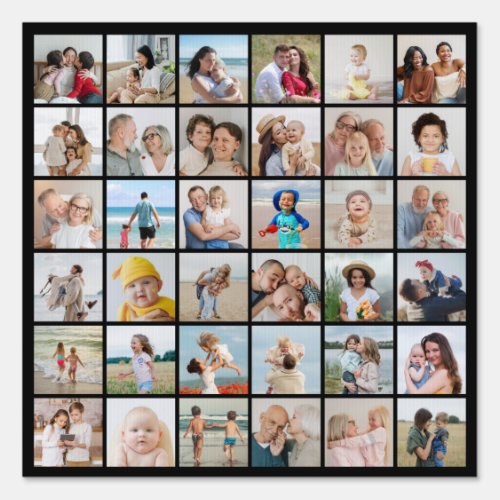 Create Your Own 36 Photo Collage Sign
