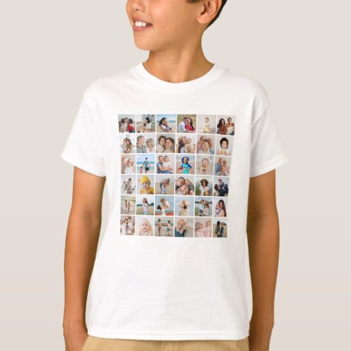 Create Your Own 36 Photo Collage T_Shirt