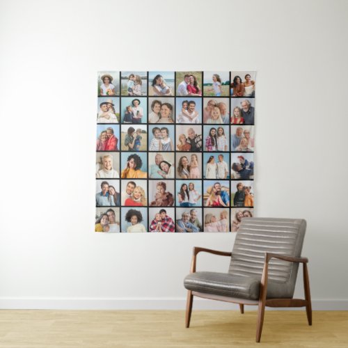 Create Your Own 36 Photo Collage Tapestry