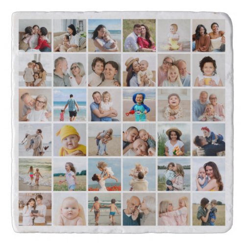 Create Your Own 36 Photo Collage Trivet