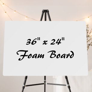 Create Your Own 36" x 24" Round Foam Board
