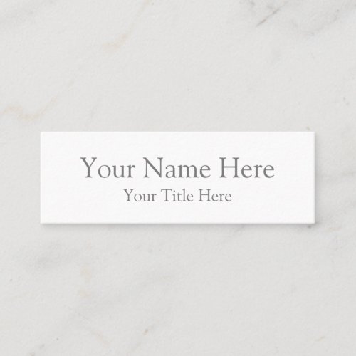 Create Your Own 30 x 10 Mini Business Cards