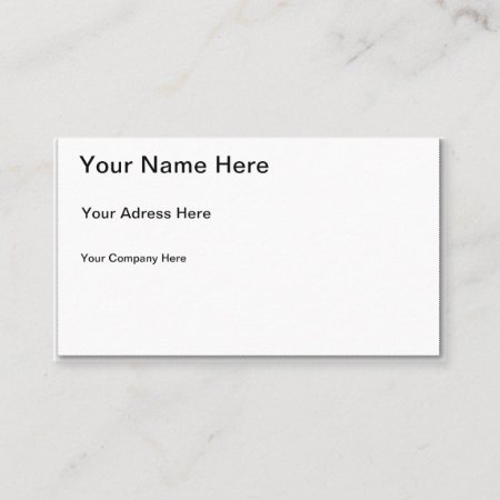 Create Your Own 3.5" X 2.0" Matte Business Cards