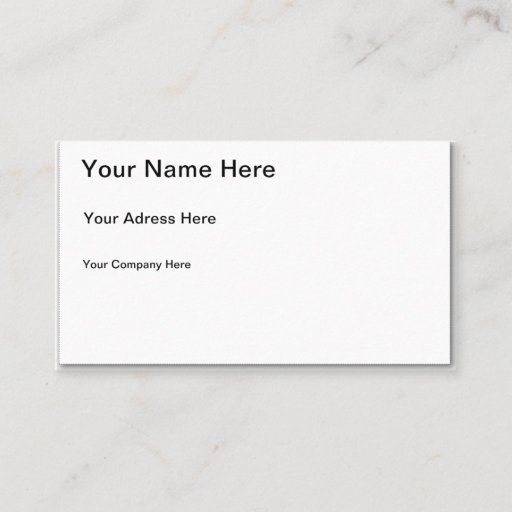 Customizable Business Card