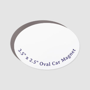 Create Your Own 3.5" x 2.5" Oval Car Magnet
