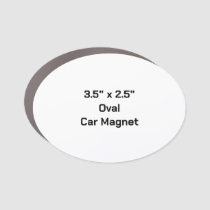Create Your Own 3.5" x 2.5" Oval Car Magnet