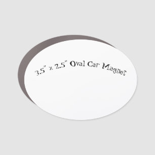 Create Your Own 3.5" x 2.5" Oval Car Magnet
