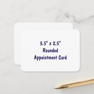 Create Your Own 3.5" x 2.5" Rounded Appointment Card
