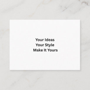 Create Your Own 3.5" x 2.5" White Business Card