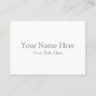 Create Your Own 3.5" x 2.5" White Business Cards